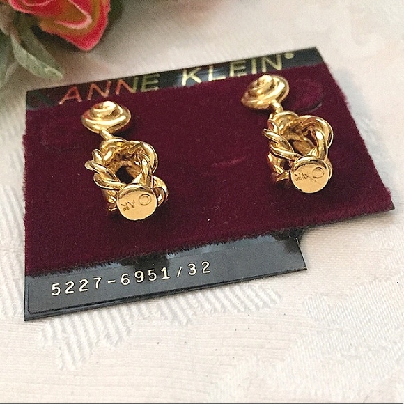 🌟NWT Anne Klein Gold Dangle Rope Earrings🌟 - Picture 3 of 5